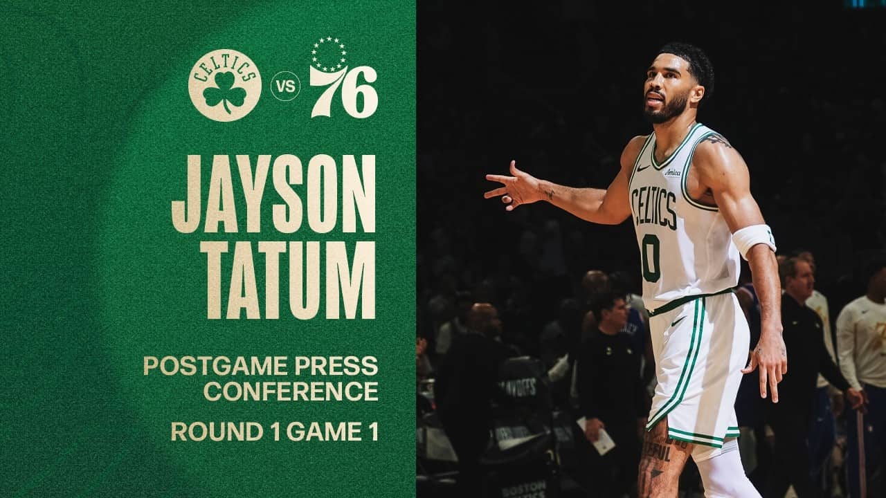 Jayson Tatum Postgame Press Conference: Round 1 Game 1 vs. Philadelphia 76ers