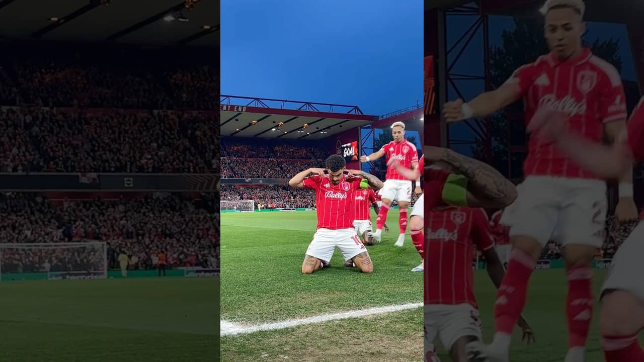 The UNMISSABLE moment Forest secured their place in the Europa League SEMI-FINALS 😍✊