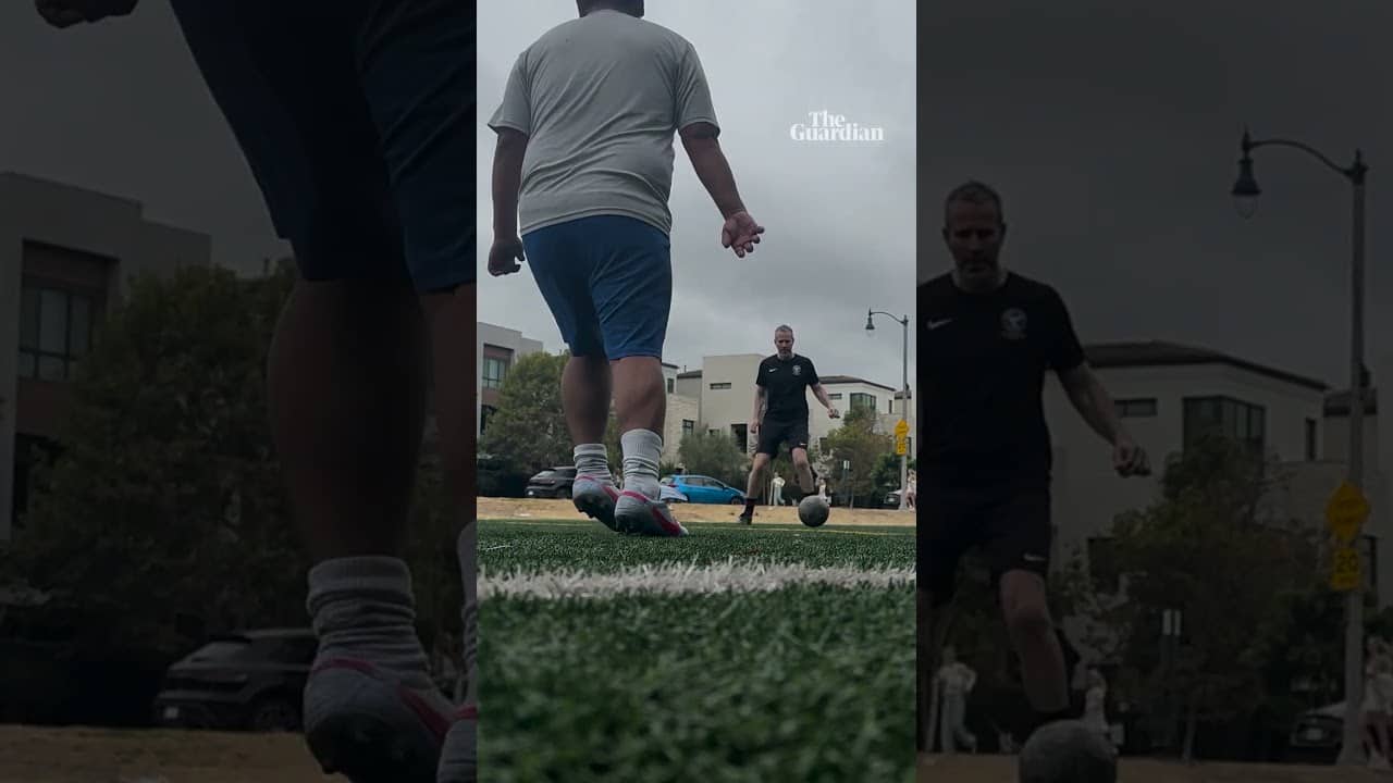A Max Rushden football clinic (sideways passes are his best friend)