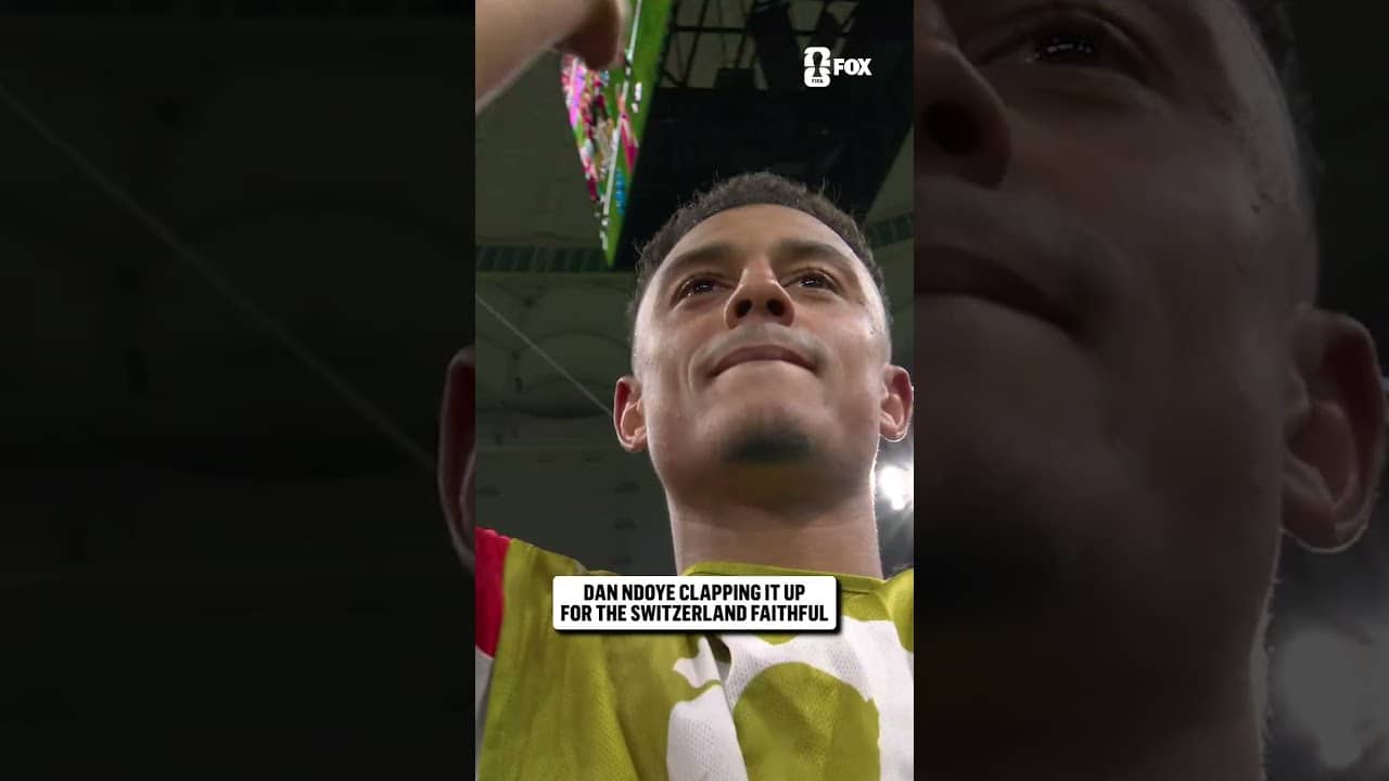 Dan Ndoye was hype after Switzerland advanced to the Round of 16