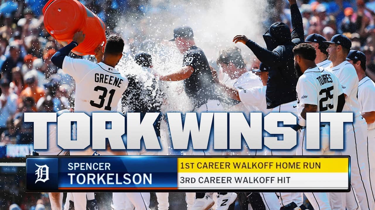 Spencer Torkelson clubs a walk-off homer for the Tigers! (Full inning) 💥 | MLB Highlights