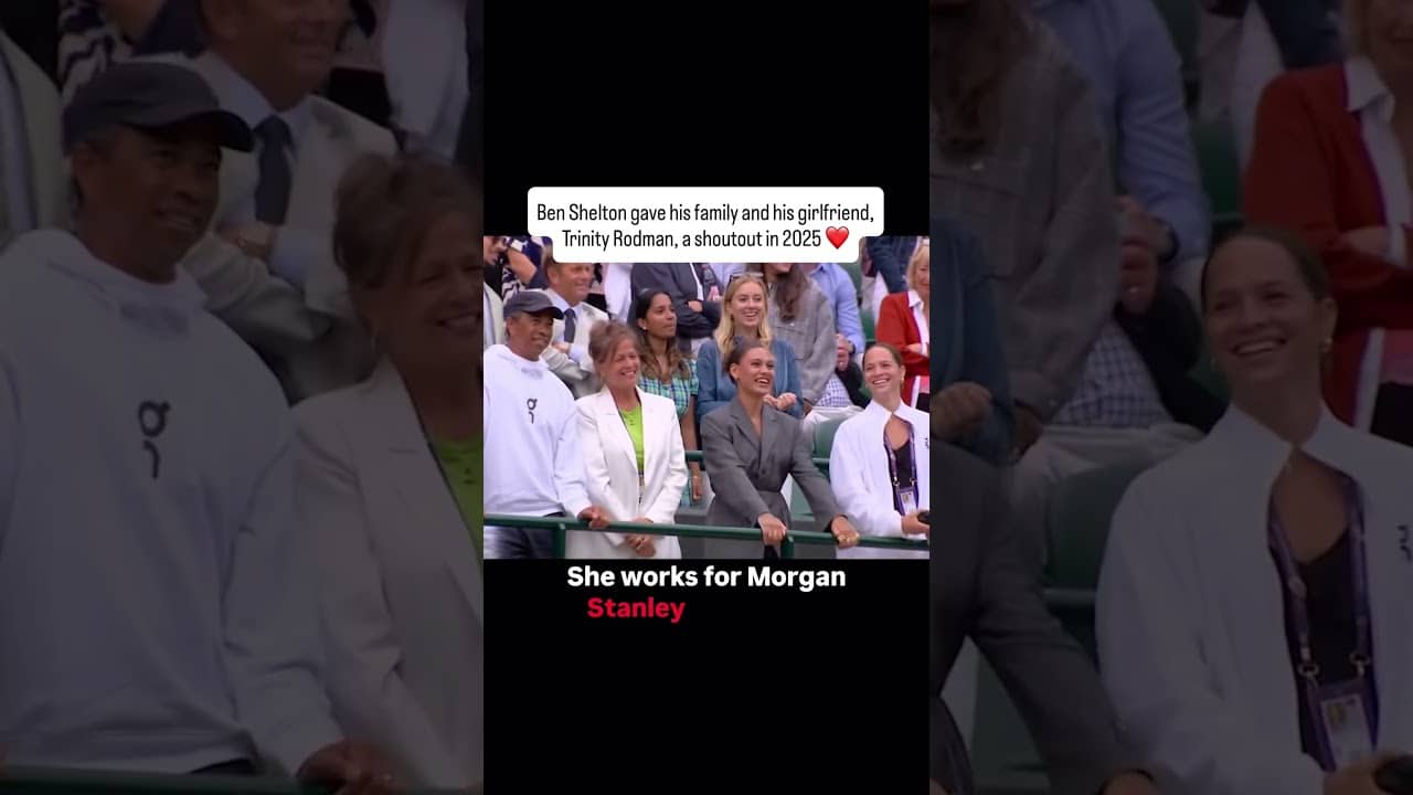 This shoutout helped get Ben Shelton's sister out of work for his Wimbledon run last year 🙌