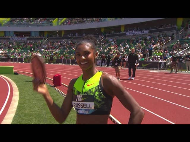 Masai Russell Runs 12.24 to Win Prefontaine Classic Women's 100m Hurdles | USA Track & Field