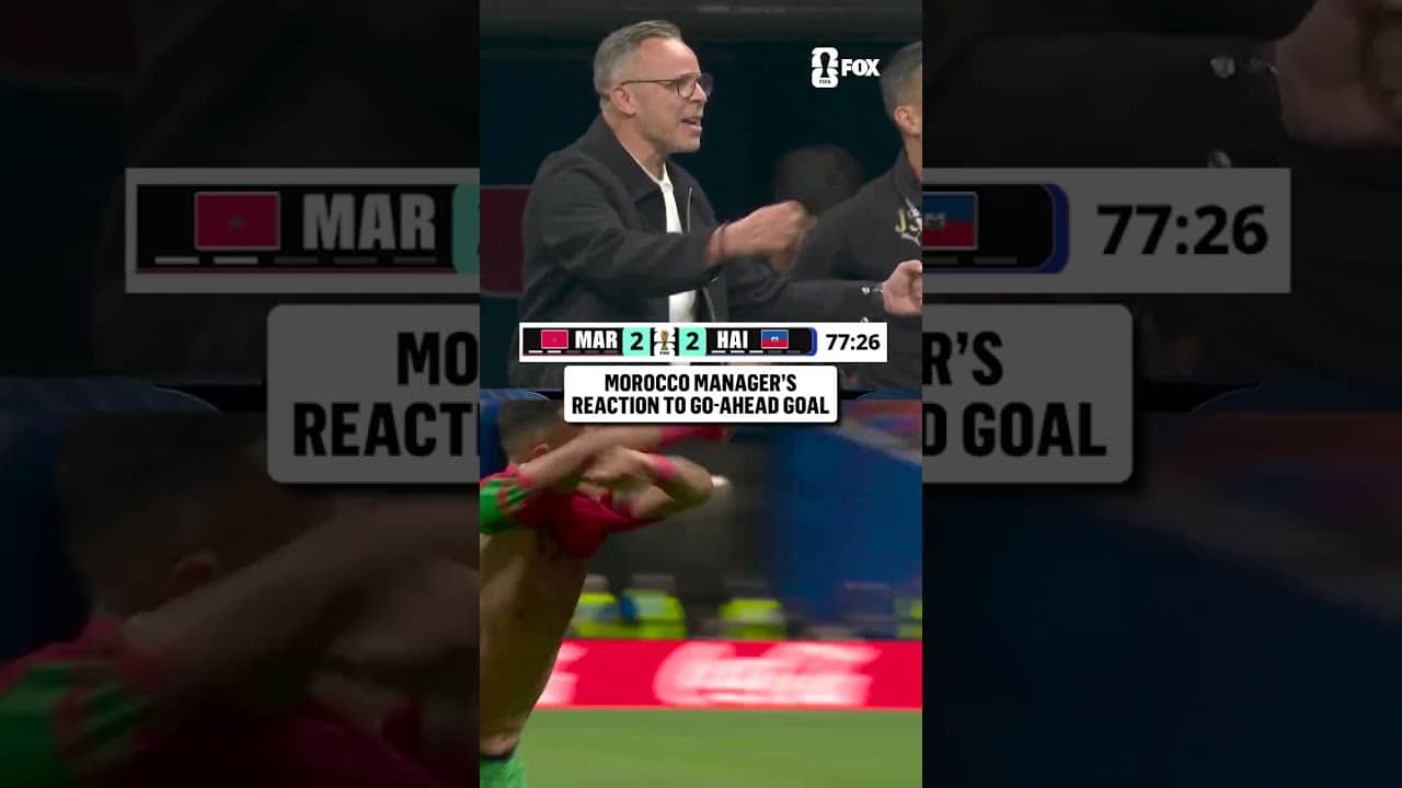 Mohamed Ouahbi was HYPE for Morocco's 3rd goal!