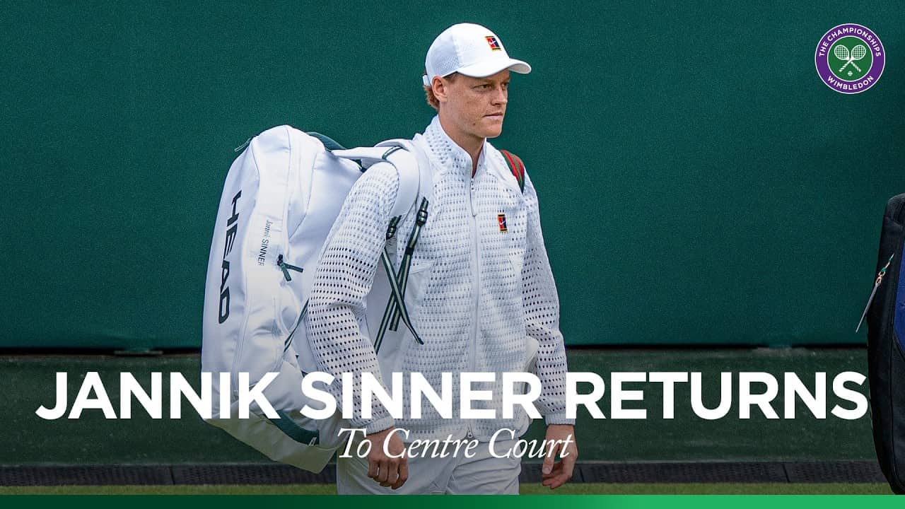 Jannik Sinner returns to Centre Court! 💜💚 | Full Walkout | Wimbledon 2026