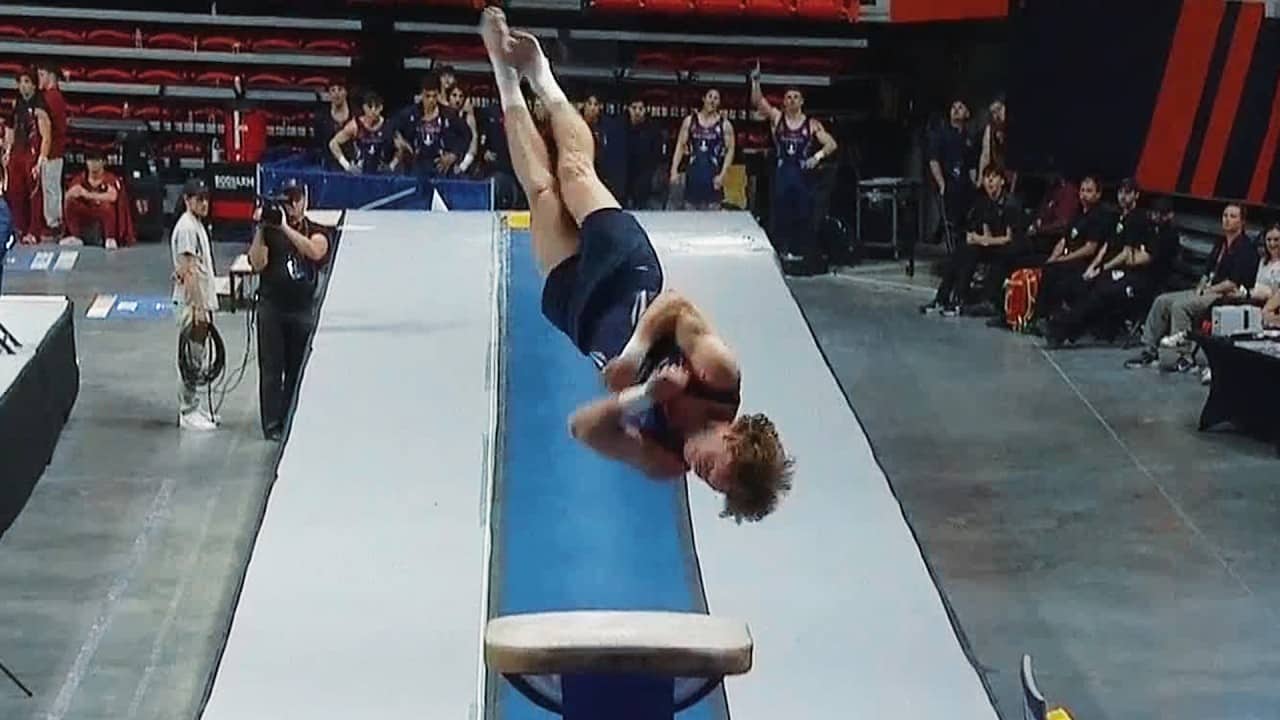 Garrett Schooley - Vault at 2026 men's gymnastics semifinals
