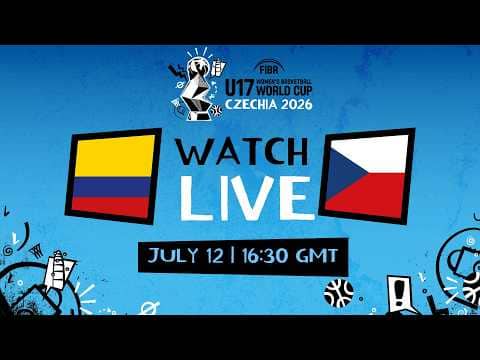 LIVE - Colombia v Czechia | FIBA U17 Women's Basketball World Cup 2026  | Group Phase