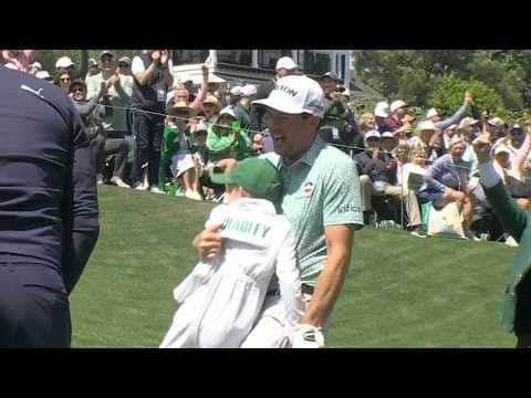 SECOND YEAR IN A ROW! 🔥 Keegan Bradley gets a hole-in-one at the Par 3 Contest ⛳️ | The Masters