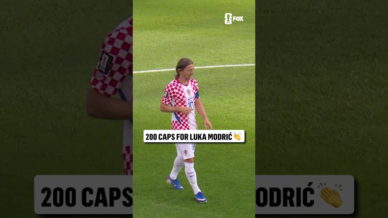 Croatia captain Luka Modrić makes his 200th appearance 🇭🇷