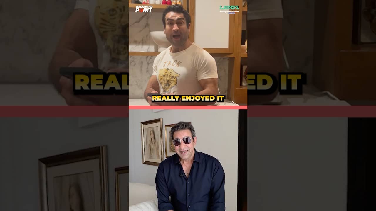 WASIM AKRAM SURPRISES KUMAIL NANJIANI 🥹🤯 | #shorts #wasimakram #kumailnanjiani
