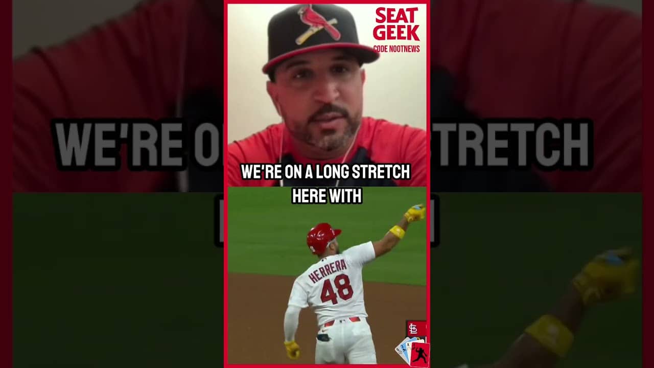 Oli Marmol Explains the Cardinals' Mentality #STLCards #Cardinals #MLB #Baseball #Shorts