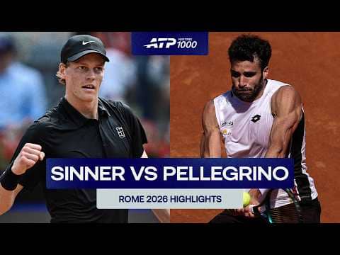 Jannik Sinner vs Andrea Pellegrino Highlights | Rome 2026 Round Of 16