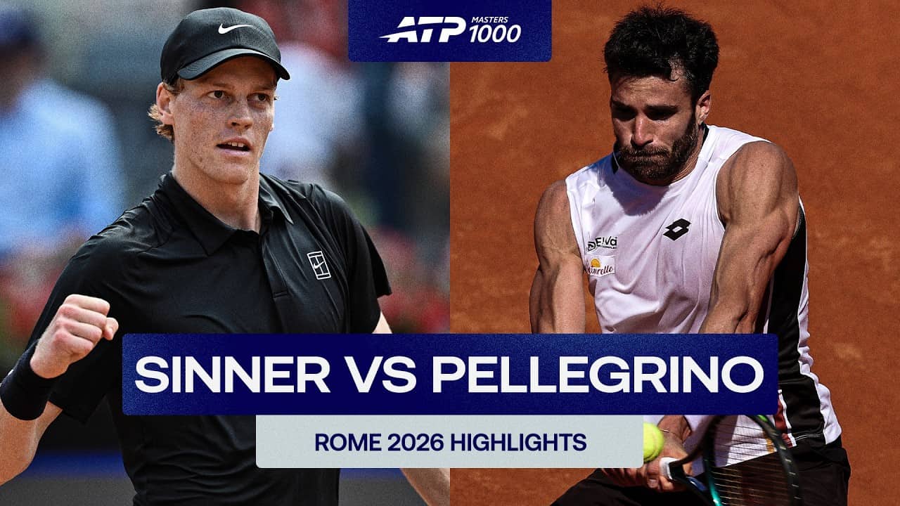 Jannik Sinner vs Andrea Pellegrino Highlights | Rome 2026 Round 4