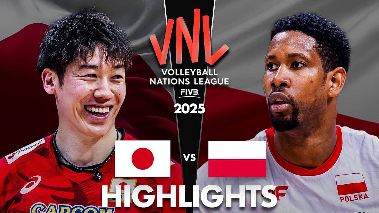 Japan vs Poland | Crazy Volleyball Battle | Men's VNL 2025