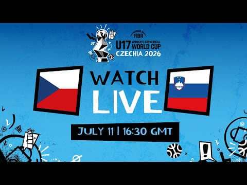 LIVE - Czechia v Slovenia | FIBA U17 Women's Basketball World Cup 2026  | Group Phase