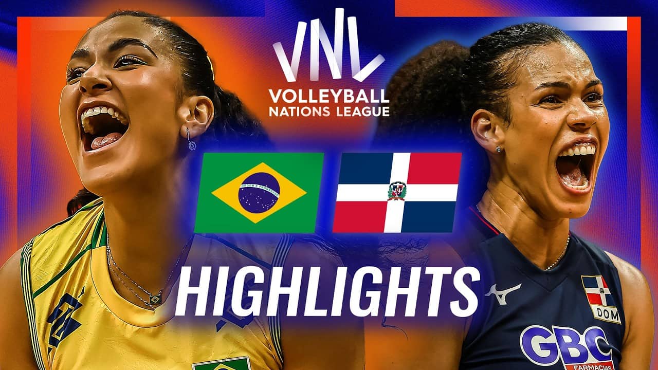 Brazil 🇧🇷 vs. Dominican Republic 🇩🇴 - Highlights | Week 1 | Women's VNL 2026