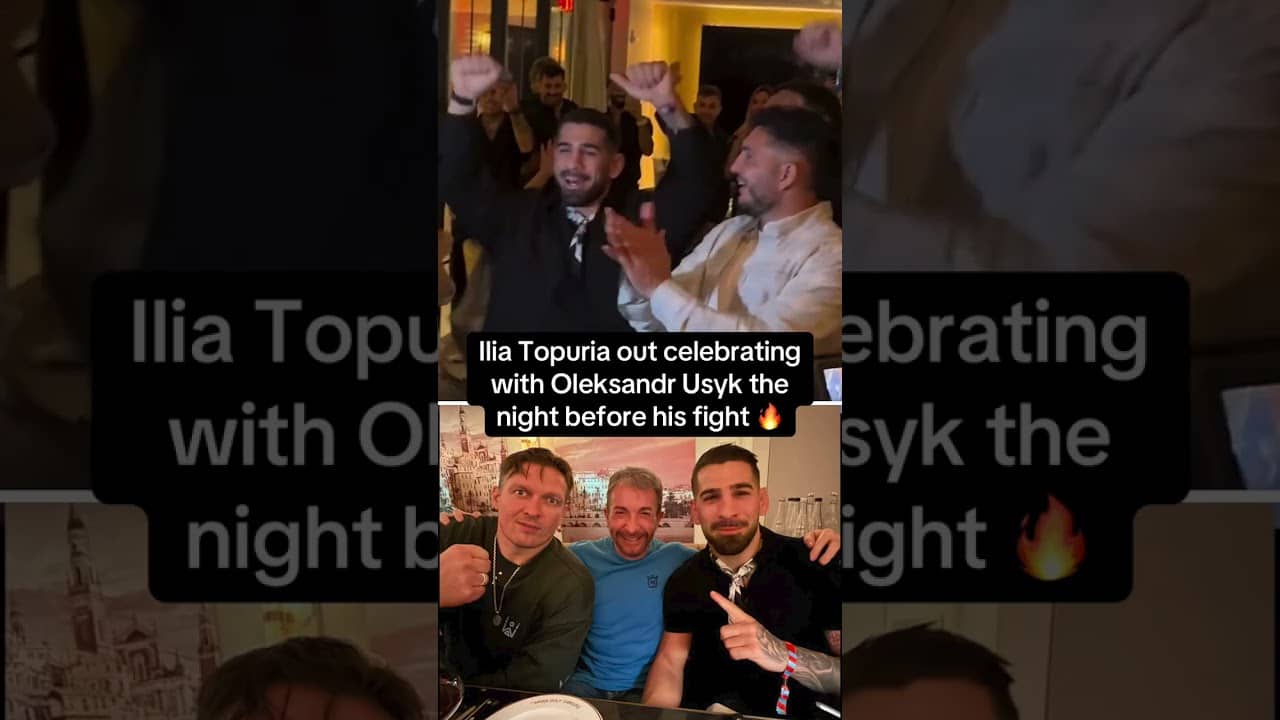 Ilia Topuria is already celebrating before his main event bout at the White House 😤