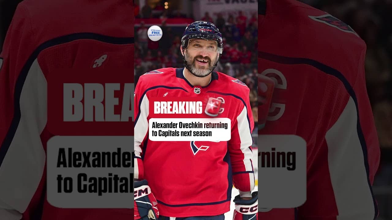 Ovi is back for another year 😤#nhl #capitals