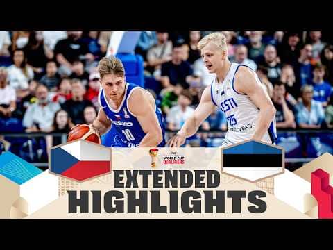 Czechia 🇨🇿 v Estonia 🇪🇪 | Extended Highlights | FIBA Basketball World Cup 2027 European Qualifiers