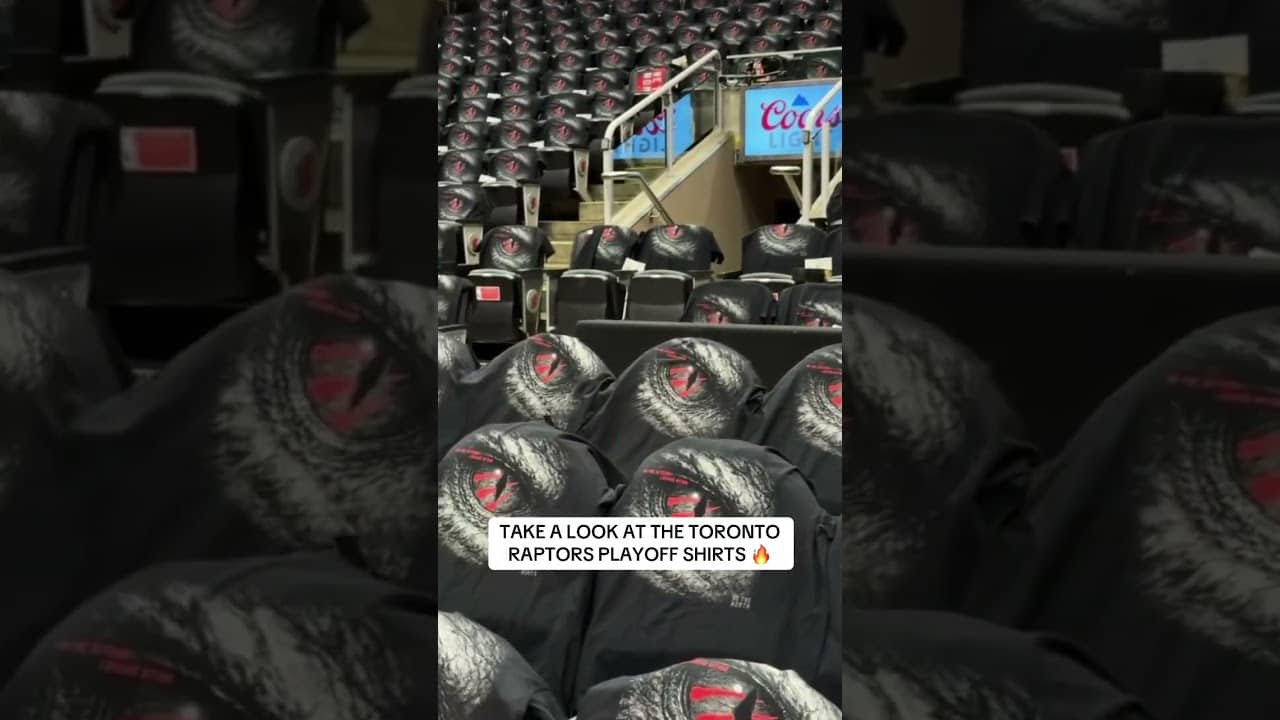 The @Raptors Playoff shirts go hard 😮‍💨