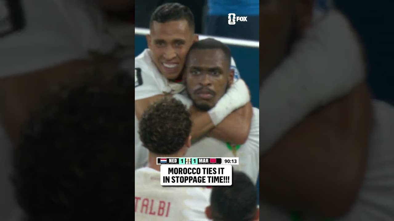 MOROCCO DRAWS LEVEL JUST AS STOPPAGE TIME BEGINS 🇲🇦