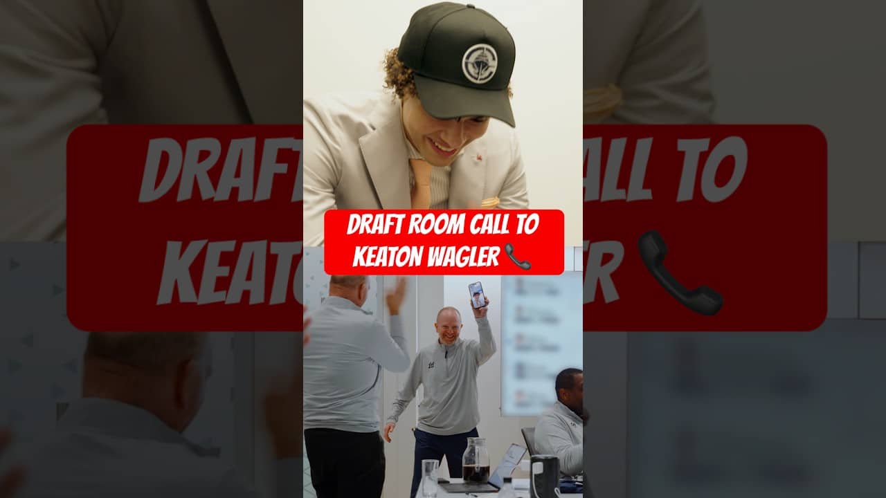 POV: Draft room call to Keaton Wagler 📞 #shorts
