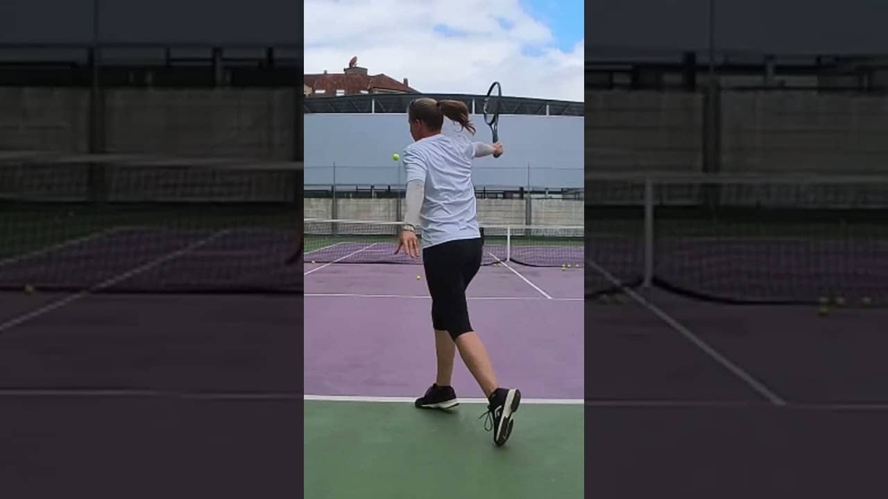 Use the strongest parts of your body to generate power #tennis