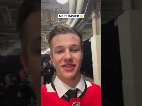 everyone say Hi Xavier 👋👋👋 #nhl #blackhawks #chicagoblackhawks #nhldraft