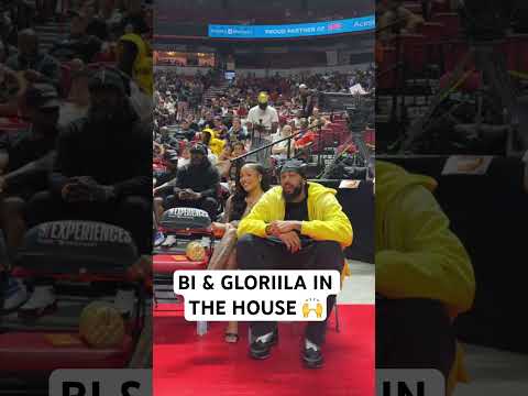 Brandon Ingram and Glorilla in attendance for Clippers vs Kings summer league