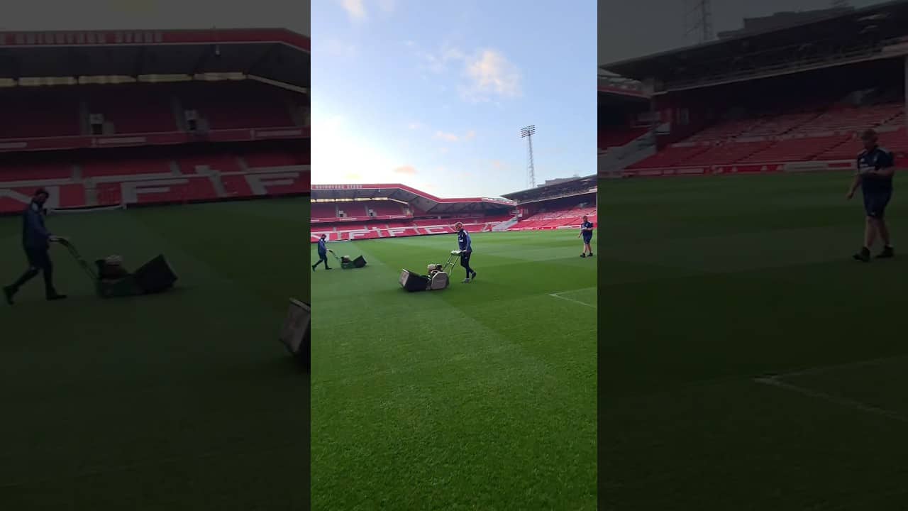 POV: Groundsperson getting set on matchday at the City Ground. 🏟️