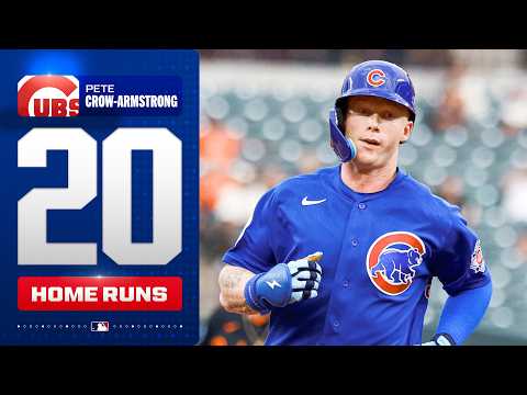 Pete Crow-Armstrong SLAMS his 20th home run of the season! 💪🔥(20/20 for second straight year!)