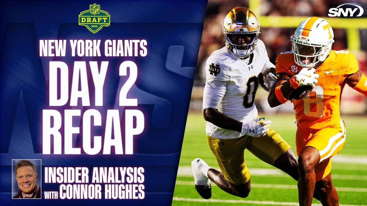 SNY NFL Insider Connor Hughes explains the Giants thinking behind picks Colton Hood & Malachi Fields