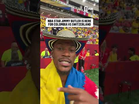 NBA star Jimmy Butler is in Vancouver supporting Colombia in the Round of 16 🇨🇴