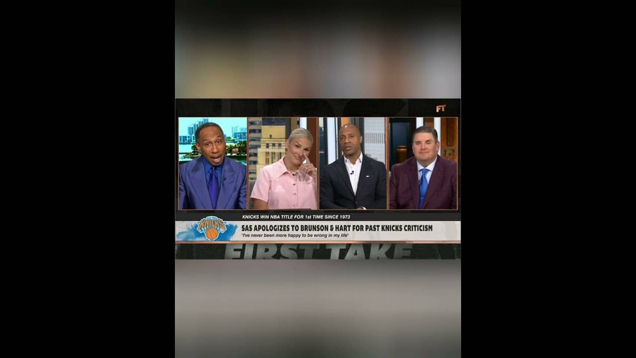 Stephen A.'s plan if the Knicks didn't make it to the Finals 😂