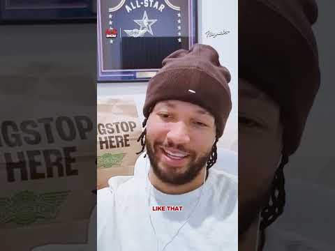 Josh Hart ROASTS a reporter for eating wings during a press conference 😂