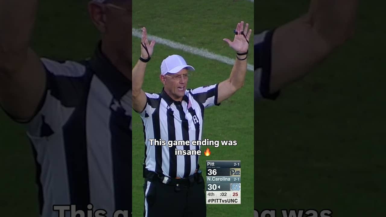 In the final seconds 👏 #unc #accfootball #collegefootball