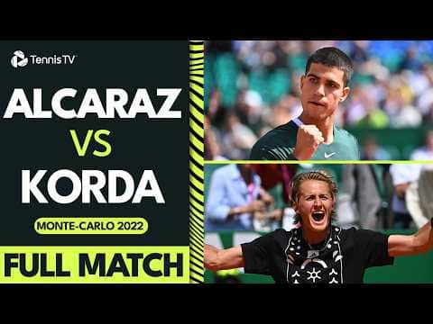 FULL MATCH: Carlos Alcaraz's Monte-Carlo DEBUT 🧱 | vs Korda Monte-Carlo 2022