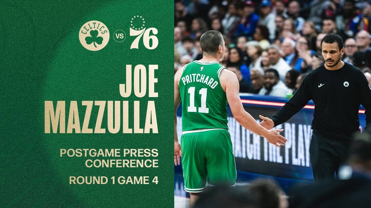 Joe Mazzulla Postgame Media Availability: Round 1 Game 4 vs. Philadelphia 76ers
