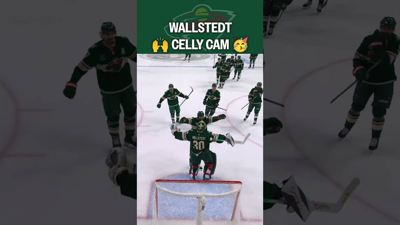 Wallstedt said "GET ON YOUR FEET!" 👏