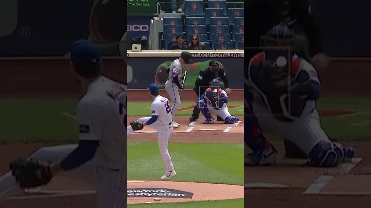 Froze 'em 🥶 #mets #nolanmclean #strikeout