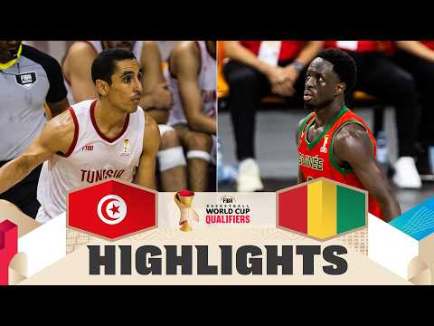 Tunisia 🇹🇳 v Guinea 🇬🇳 | Highlights | FIBA Basketball World Cup 2027 African Qualifiers
