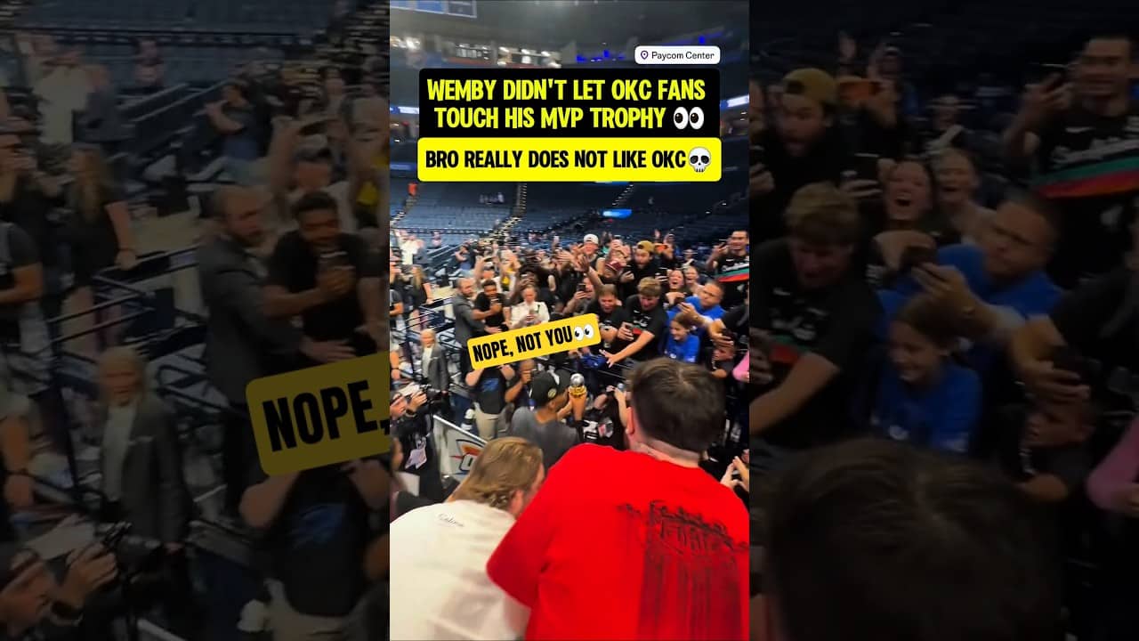 Wemby snatched it away from OKC fans😮