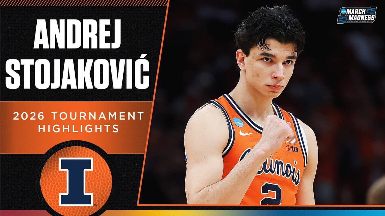 Andrej Stojakovic 2026 NCAA tournament highlights