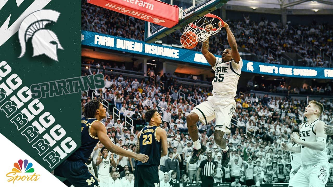 Coen Carr's most-insane dunks for Michigan State during 2026 season | Big Ten on NBC