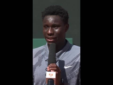 Moise Kouame remembered what Alcaraz said about last year's final, never stop believing!  #shorts