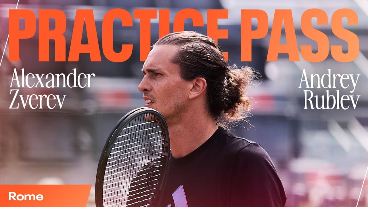 Practice Match 🎾 Alexander Zverev vs. Andrey Rublev in Rome