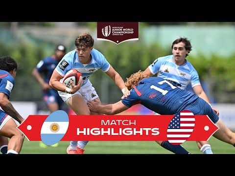Argentina Too Strong! 🔥| Argentina v USA | World Rugby U20 Championship 2026 | Match Highlights