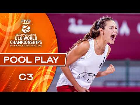 Pool Play - Court 3 | Beach U18 World Championships 2026 | The Hague