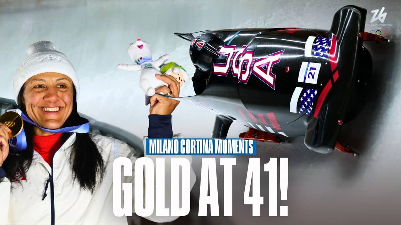 Elana Meyers Taylor: GOLD at 41-years-old!  🇺🇸🥇| Milano Cortina Moments