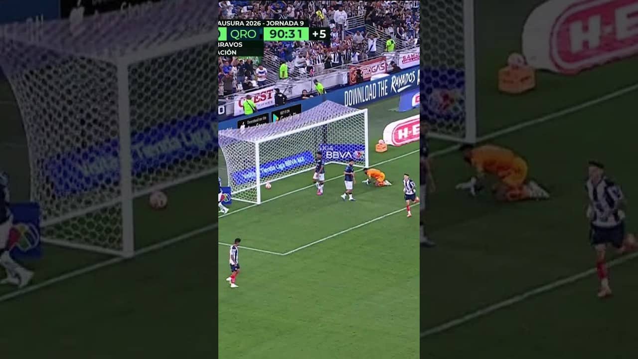 REVÍVELO: ¡Rayados le pega un baile a los Gallos del Querétaro! J9-CL2026 #shorts